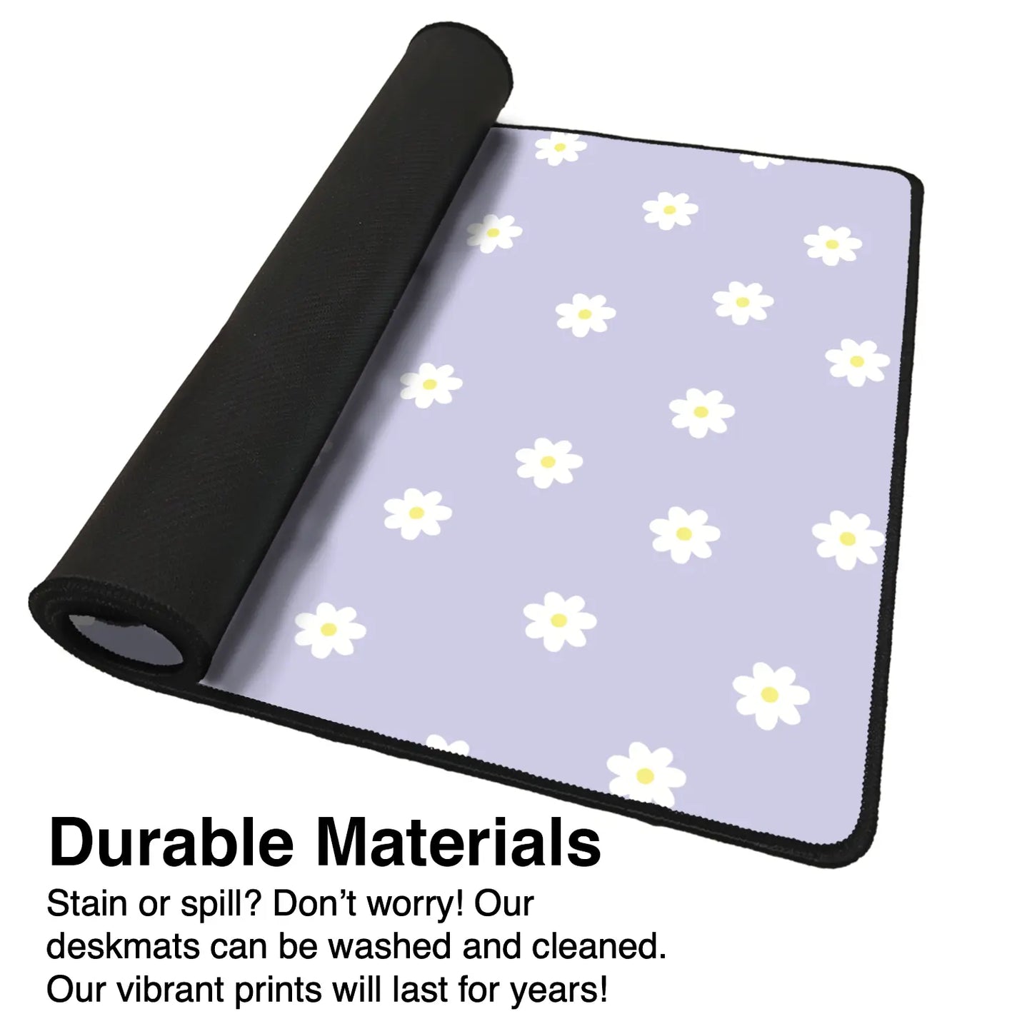 Purple Daisy Mousepad - Extra Large, Anti-Slip Rubber Base, Gaming Mousepad Design Extended Mousepad Trackpad Rectangle