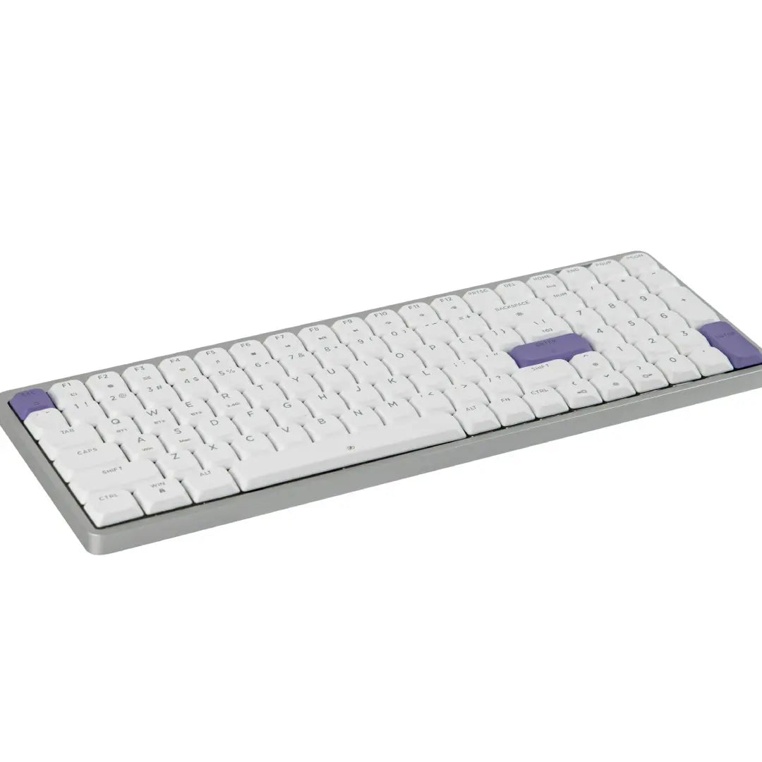 EPOMAKER Luma100 Wireless 96% Mechanical Keyboard QMK/VIA & CNC Metal Transparent PC Keycap Thocky Hot-Swappable Kailh Linear Switch Tri-Mode 2.4Ghz/Bt/Usb Keyboards for Gaming Creamy Keyboard Tiktokshopspringglowup