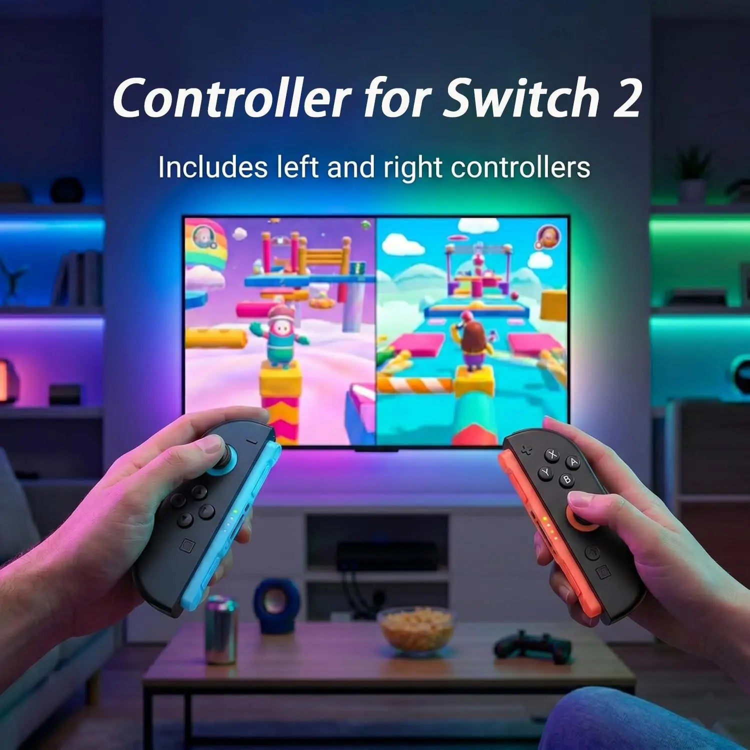 For Switch 2 Controller Joy-Con，Wireless Controller,Switch 2 Joy-Con 2,Switch 2 Pro Controller,Switch 2 Gamepad,Switch 2 Remote,Switch 2 Handheld Controller,Switch 2 Joy-Con Replacement,Hall Effect Controller,Switch 2 Accessories,Gift
