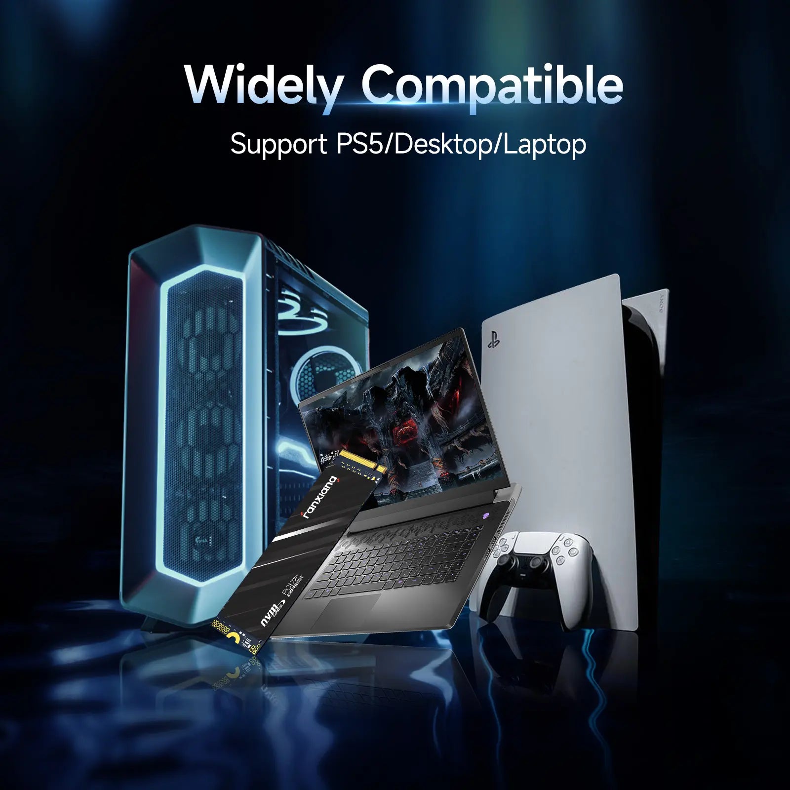 FANXIANG S690Q 500GB/1TB/2TB/4TB M.2 Nvme Internal Solidstate Drive(Ssd) Pcie 4.0 for PS5, up to 4800 Mb/S