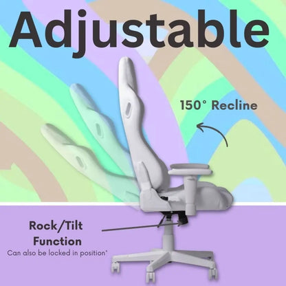 Velvet White Gaming Chair