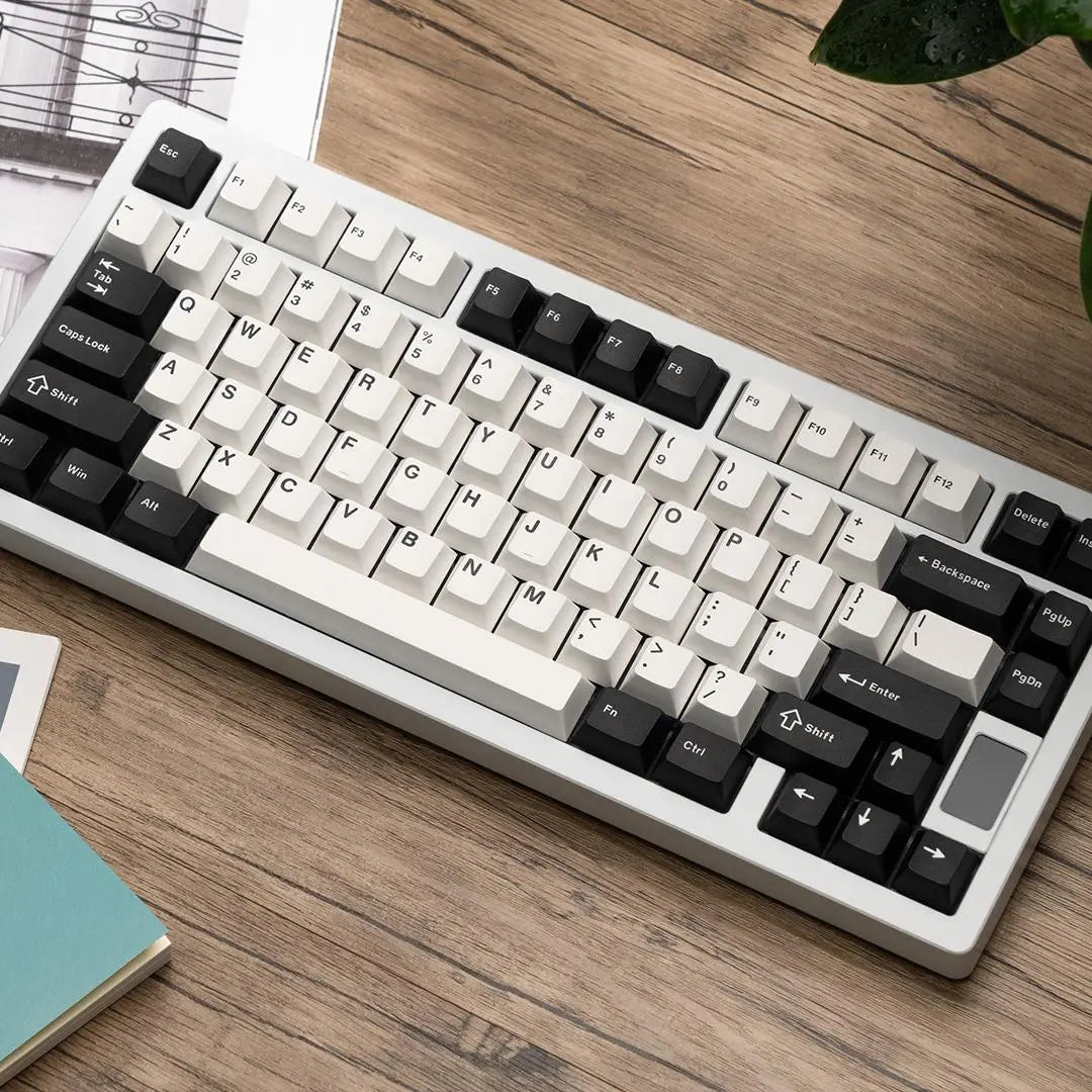 ND75 Pro Wireless Mechanical Keyboard, 2.4G USB-C Hot Swappable PC Gaming Keyboard with 1.2 Inch HD OLED Display, Rechargeable Ergonomic Gaming Keyboards with Custom Linear Switches for Office & Gaming, Wireless Keyboard