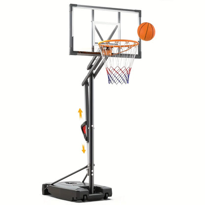 DAYAGO Portable Basketball Hoop System - 8.5 FT Height-Adjustable Goal with 33" Backboards, Wheels, Ideal for Children'S Training Equipment, Driveway & Indoor/Outdoor Play, Adults