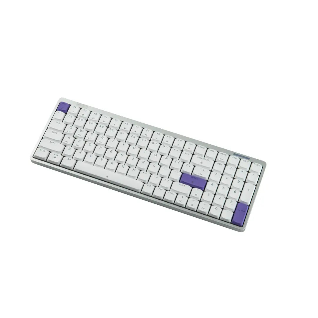 EPOMAKER Luma100 Wireless 96% Mechanical Keyboard QMK/VIA & CNC Metal Transparent PC Keycap Thocky Hot-Swappable Kailh Linear Switch Tri-Mode 2.4Ghz/Bt/Usb Keyboards for Gaming Creamy Keyboard Tiktokshopspringglowup