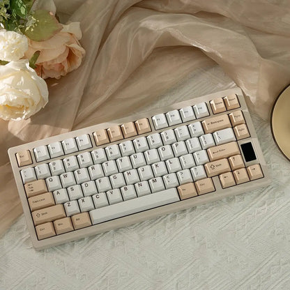 ND75 Pro Wireless Mechanical Keyboard, 2.4G USB-C Hot Swappable PC Gaming Keyboard with 1.2 Inch HD OLED Display, Rechargeable Ergonomic Gaming Keyboards with Custom Linear Switches for Office & Gaming, Wireless Keyboard