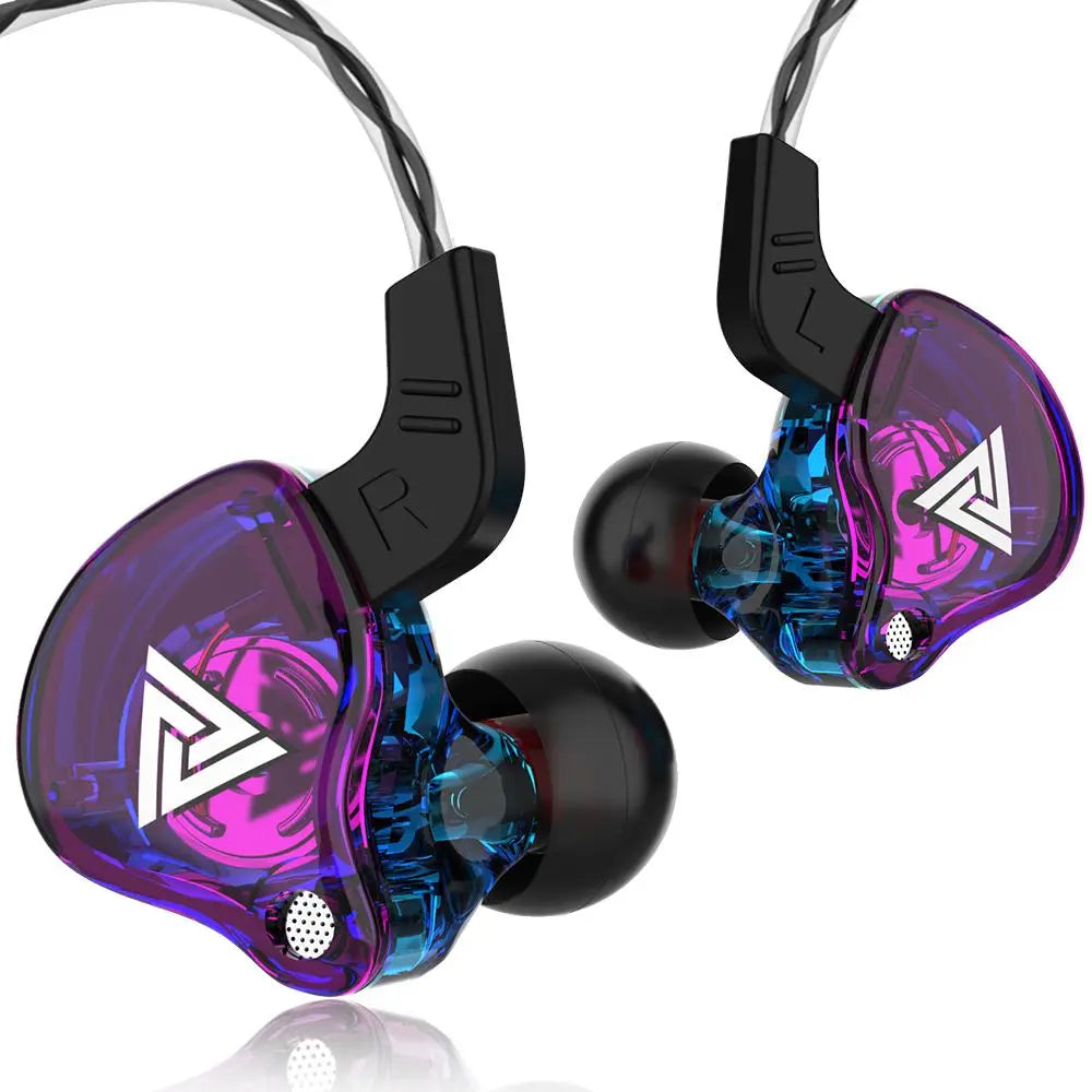 AK6 Wired Earphones, In-Ear Design with Microphone, Hifi Heavy Bass Noise-Cancelling Wired Headset for Esports Gaming and Live Streaming, High-Quality Gaming Headphones, Hifi Audio, Wired Earbuds, Wired Iem Earphones