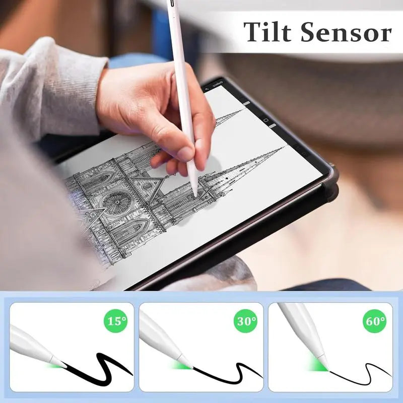 Stylus Pen for Ipad,Fast Charge,With Palm Rejection Tilt Sensitivity, Active Touch Screen Pencil Compatible with Ipad 6/7/8/9/10,Pro12.9&11",Air3/4/5,Mini5/6 Tiktokshopholidayhaul