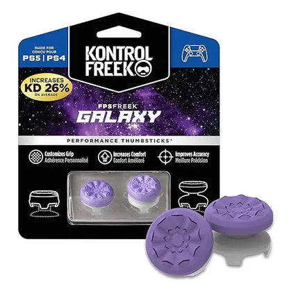 Purple Galaxy Controller Grips for PS5/PS4 Xbox. Rainbow 6 Jynxzi Controller Accessories Console Smartphone Game Connection Performance Thumbsticks Stick Grip