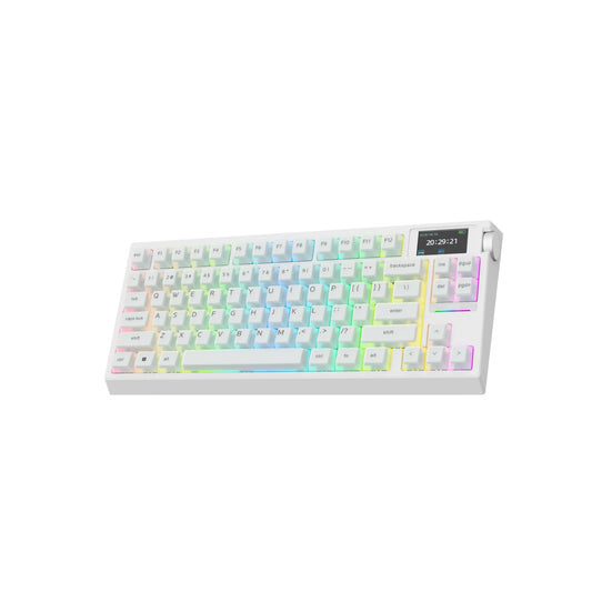 EPOMAKER G84 PRO Wireless Silent Mechanical Gaming Keyboard, 75% 81-Key Gasket Mounted Hot Swappable anti Ghosting Gaming Accessory, Tri-Mode USB-C/BT 5.0/2.4Ghz, Custom Driver, RGB Backlight, Silicone Keycaps, Gaming Accessories, Hot Swappable Keyboard