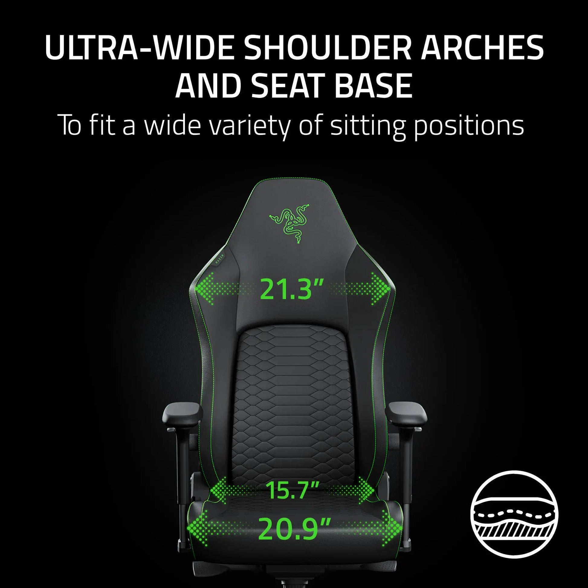 Razer Iskur V2 Newgen - Ergonomic Gaming Chair with Breathable Comfort