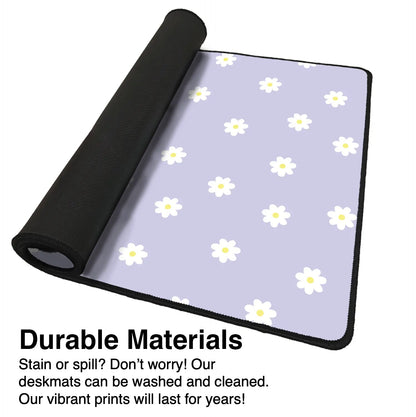 Purple Daisy Mousepad - Extra Large, Anti-Slip Rubber Base, Gaming Mousepad Design Extended Mousepad Trackpad Rectangle