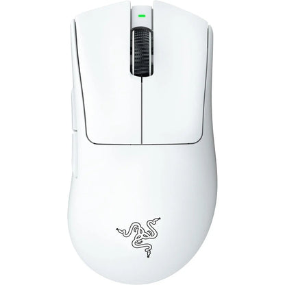 Razer Deathadder V3 Pro Wireless Gaming Mouse: 64G Lightweight Ergonomic - 30K DPI Optical Sensor - Gen-3 Optical Switches - 8 Programmable Controls - up to 90 Hr Battery - White
