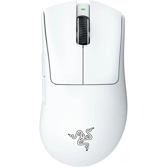 Razer Deathadder V3 Pro Wireless Gaming Mouse: 64G Lightweight Ergonomic - 30K DPI Optical Sensor - Gen-3 Optical Switches - 8 Programmable Controls - up to 90 Hr Battery - White