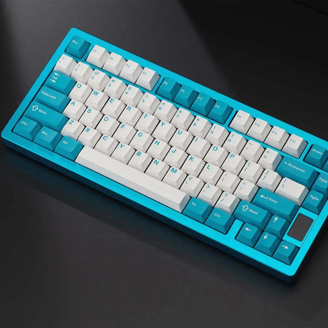 ND75 Pro Wireless Mechanical Keyboard, 2.4G USB-C Hot Swappable PC Gaming Keyboard with 1.2 Inch HD OLED Display, Rechargeable Ergonomic Gaming Keyboards with Custom Linear Switches for Office & Gaming, Wireless Keyboard