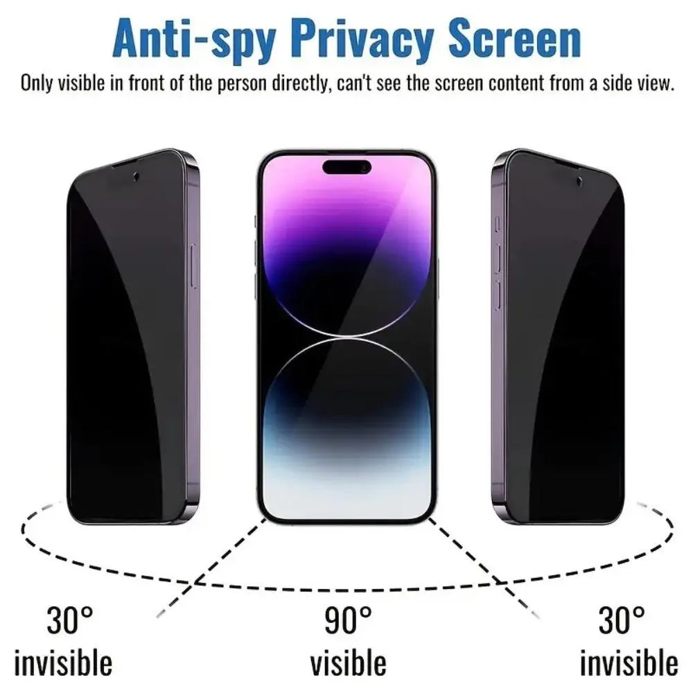 Privacy Screen Protector, Tempered Glass Phone Screen Protector, Phone Accessories for Iphone 11 12 13 14 15 Pro Max