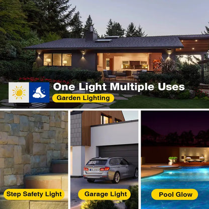 Solar Motion Sensor Outdoor Light 3-Head 216 LED Security Floodlight with Remote Control IP65 Waterproof Adjustable Wall Lamp Solar Powered Exterior Light for Garden Garage Yard Porch Driveway