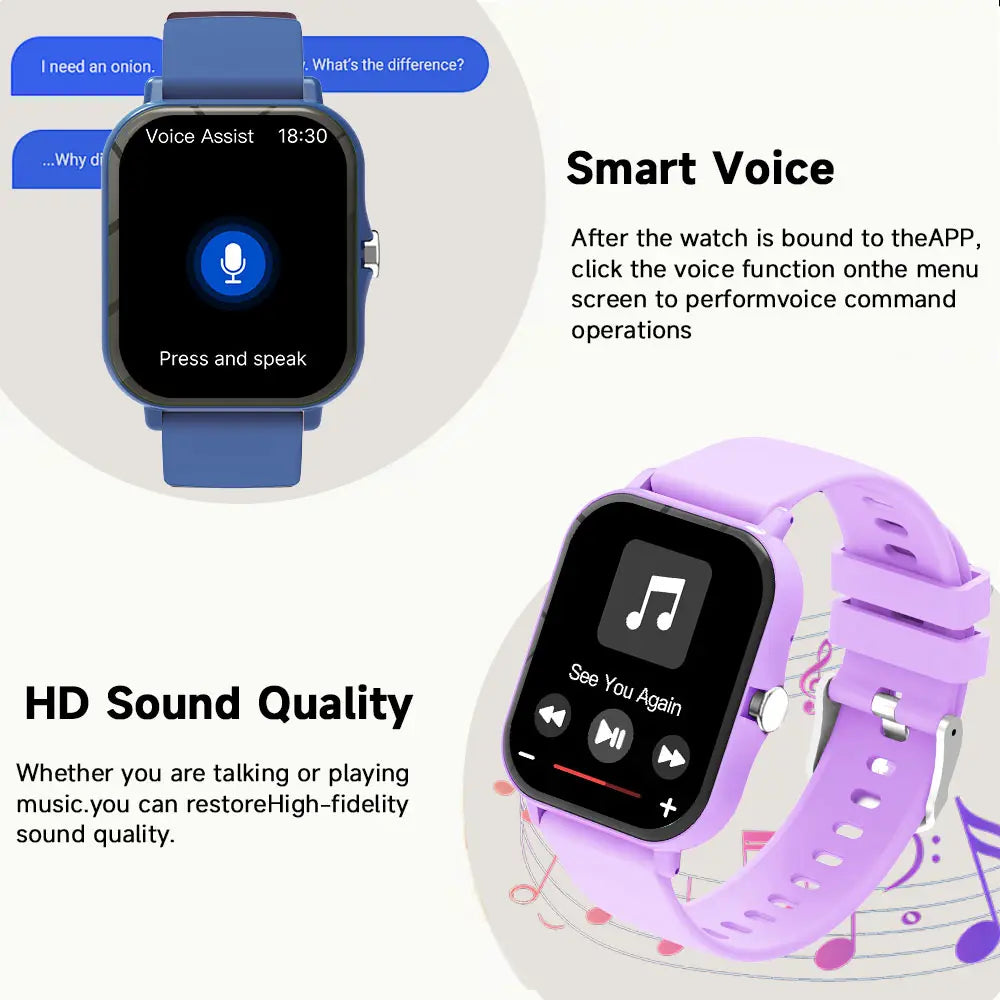 1.83-Inch HD Touchscreen Smartwatch, Wireless Calling/Dialing, Multiple Sports Modes, Call Reminders and Call Rejection Functions, Wearable Device Suitable for Both Men and Women, Perfect Gift for Holidays or Birthdays.