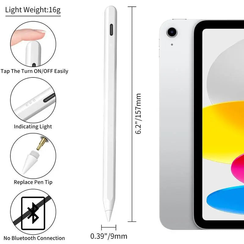 Stylus Pen for Ipad,Fast Charge,With Palm Rejection Tilt Sensitivity, Active Touch Screen Pencil Compatible with Ipad 6/7/8/9/10,Pro12.9&11",Air3/4/5,Mini5/6 Tiktokshopholidayhaul