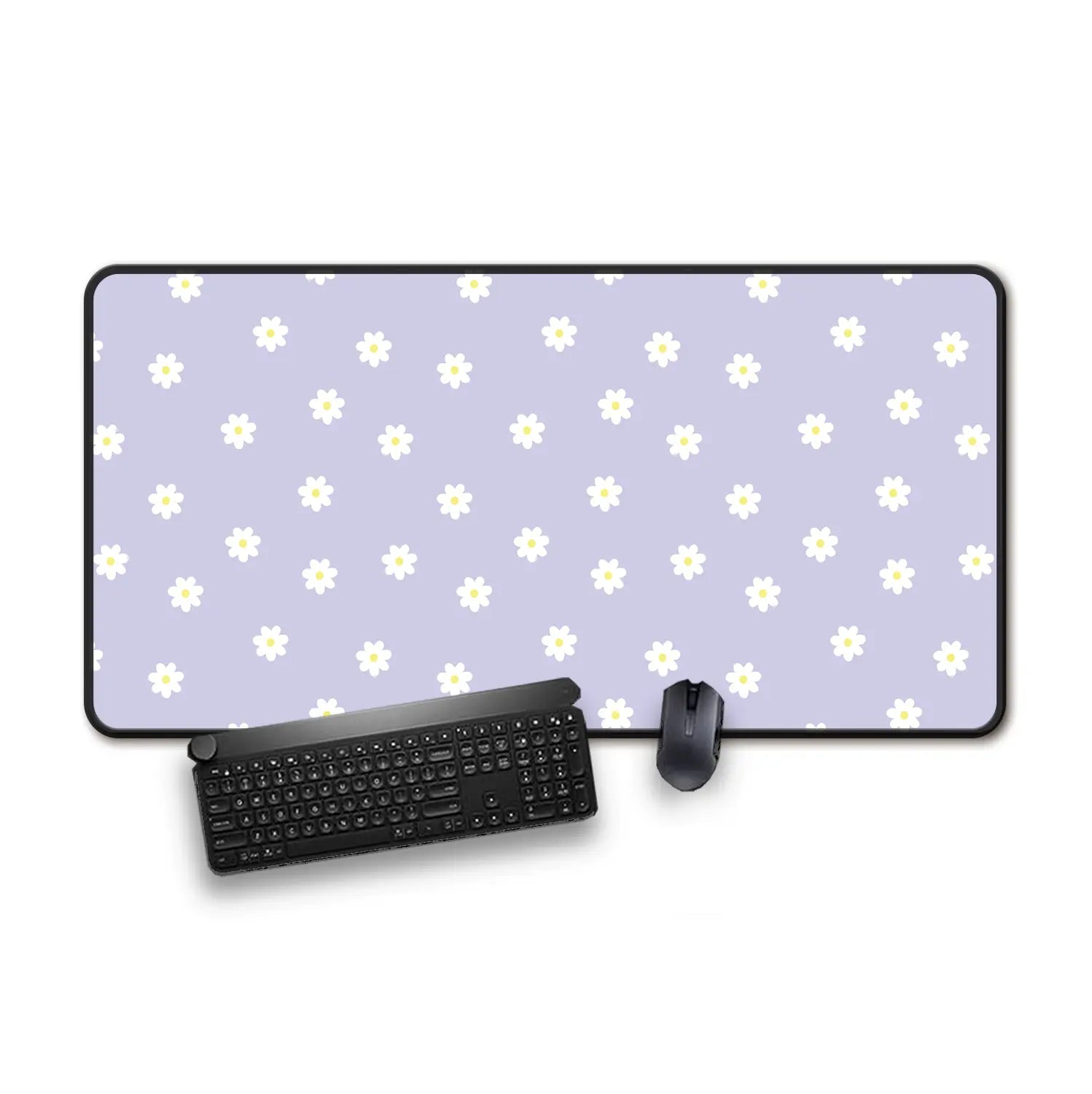 Purple Daisy Mousepad - Extra Large, Anti-Slip Rubber Base, Gaming Mousepad Design Extended Mousepad Trackpad Rectangle