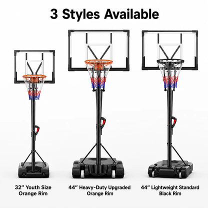 DAYAGO Portable Basketball Hoop System - 8.5 FT Height-Adjustable Goal with 33" Backboards, Wheels, Ideal for Children'S Training Equipment, Driveway & Indoor/Outdoor Play, Adults